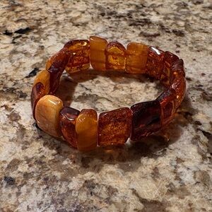 Amber Beaded Bracelet